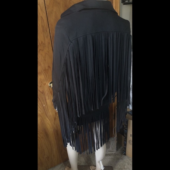 NWT Black Fringed Skirt Set - Picture 4 of 7